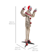Scary Harry the Motion Activated Animatronic Killer Clown Halloween Prop