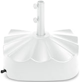 123lb Capacity Fillable Mobile Umbrella Base w/ 4 wheels - Wavy Design