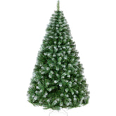 Artificial Frosted Pine Christmas Tree, Unlit Pine Design w/Easy Assembly