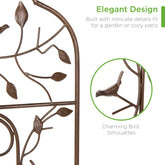 Set of 2 Iron Arched Garden Trellis