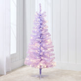 Pre-lit Colorful Mini Spruce Christmas Tree w/ LED Lights - 4ft