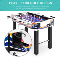 48in Foosball Table for Kids & Adults w/ 2 Balls