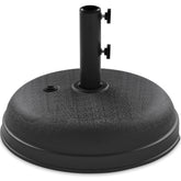 Plastic Patio Umbrella Base Pole Holder Accessory w/ Adjustable Knob