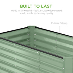 4x2x2FT Outdoor Steel Garden Bed for Vegetables, Flowers & Herbs