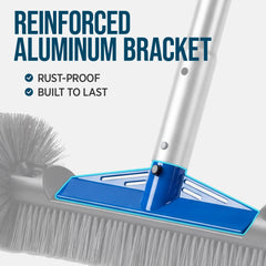 Pool Cleaning Starter Kit Pool Brush, Skimmer Net & 9 ft Aluminum Pole