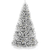 Pre-Lit Artificial White Spruce Christmas Tree, w/Easy Assembly