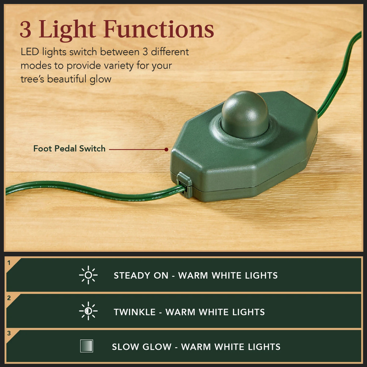 Pre-Lit Frosted Artificial Green Spruce Christmas Tree, w/Easy Assembly