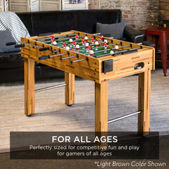 48in Foosball Table for Kids & Adults w/ 2 Balls