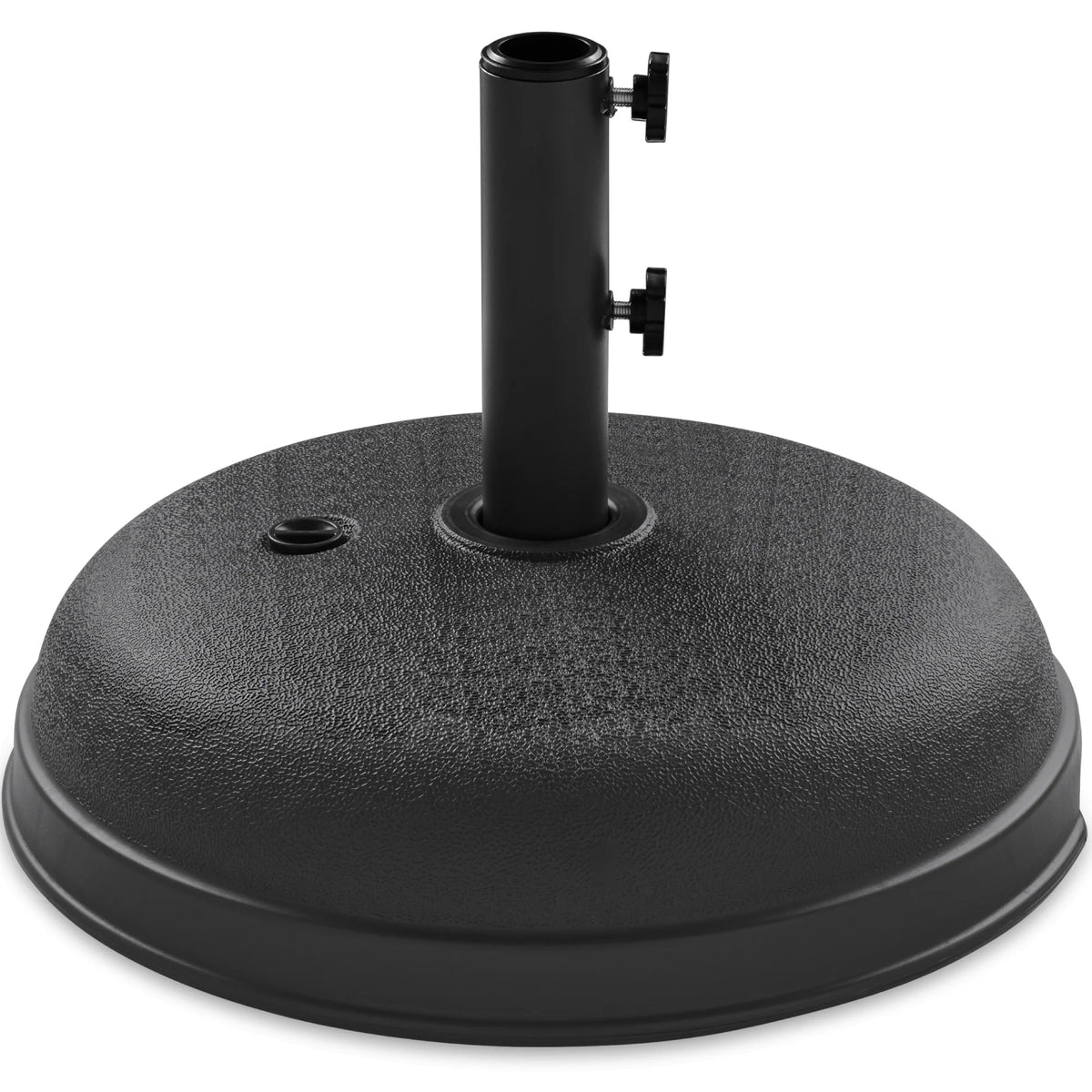 Plastic Patio Umbrella Base Pole Holder Accessory w/ Adjustable Knob