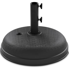 Plastic Patio Umbrella Base Pole Holder Accessory w/ Adjustable Knob