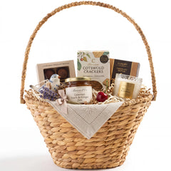 Handwoven Medium Mother's Day Gift Basket, 20in Basket w/Collapsible Handle